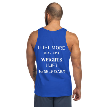 Verses of Life Classic Unisex Tank – “I Lift Myself Daily” (Dark Color Edition) image 13