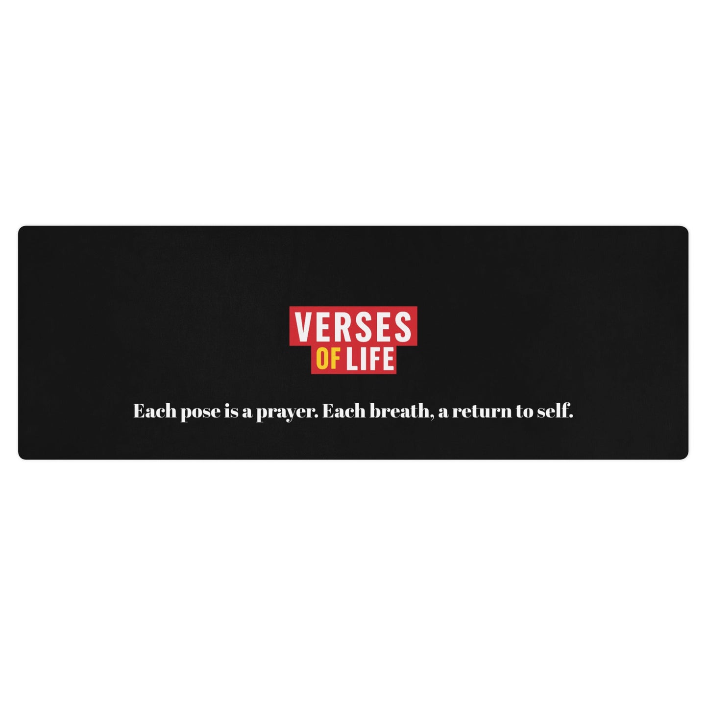 Verses of Life Yoga Mat – “Each Pose Is a Prayer” image 1