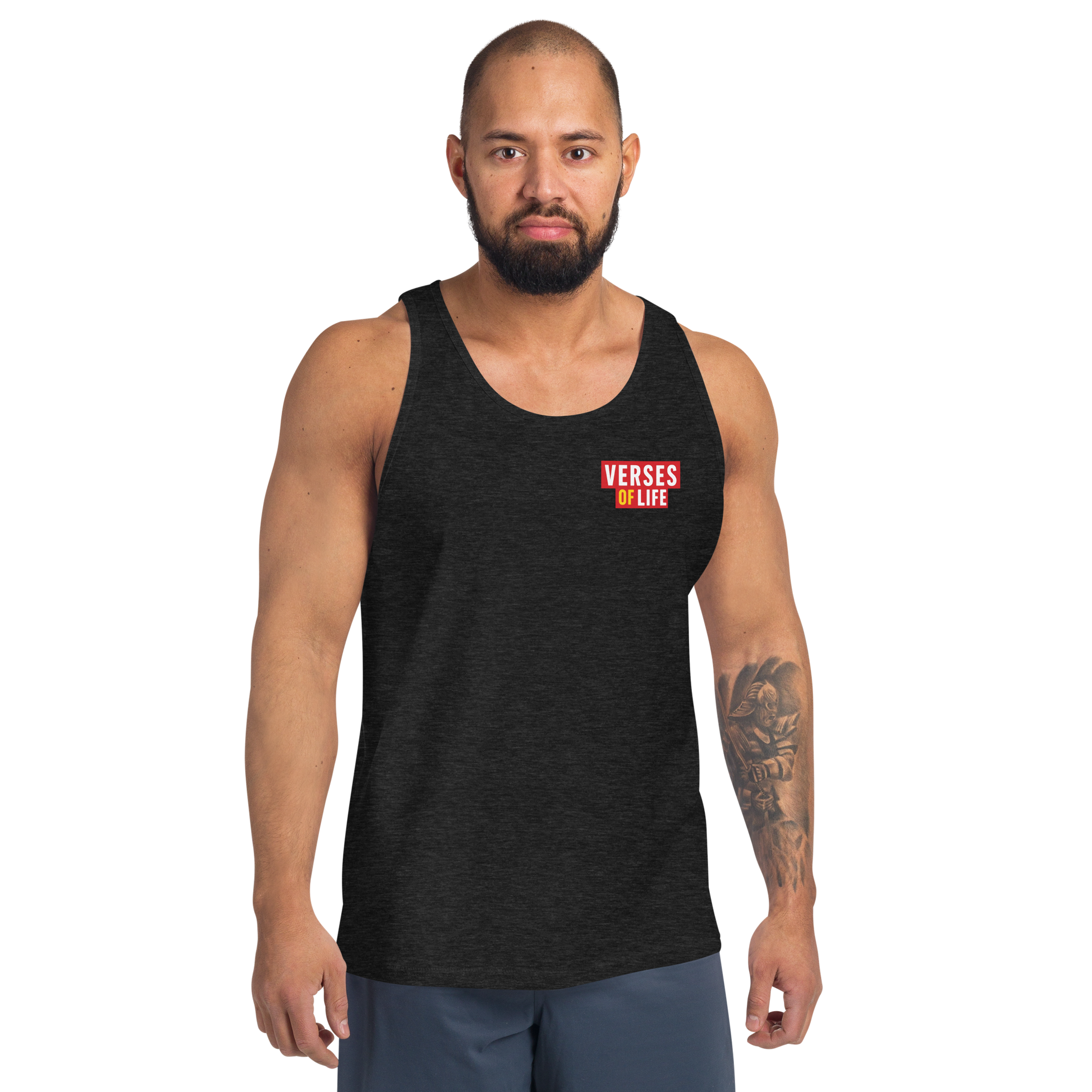Verses of Life Classic Unisex Tank – “No Blueprint. No Pressure. Just Me Doing Me.” (Dark Color Edition) image 12