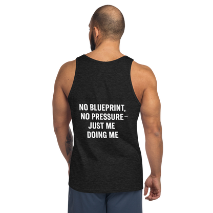 Verses of Life Classic Unisex Tank – “No Blueprint. No Pressure. Just Me Doing Me.” (Dark Color Edition) image 10
