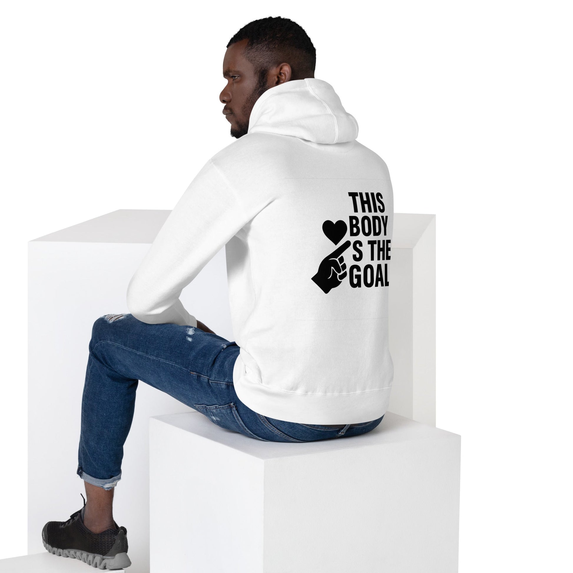 Unisex Hoodie This body is the goal LIGHT - 3XL, White image
