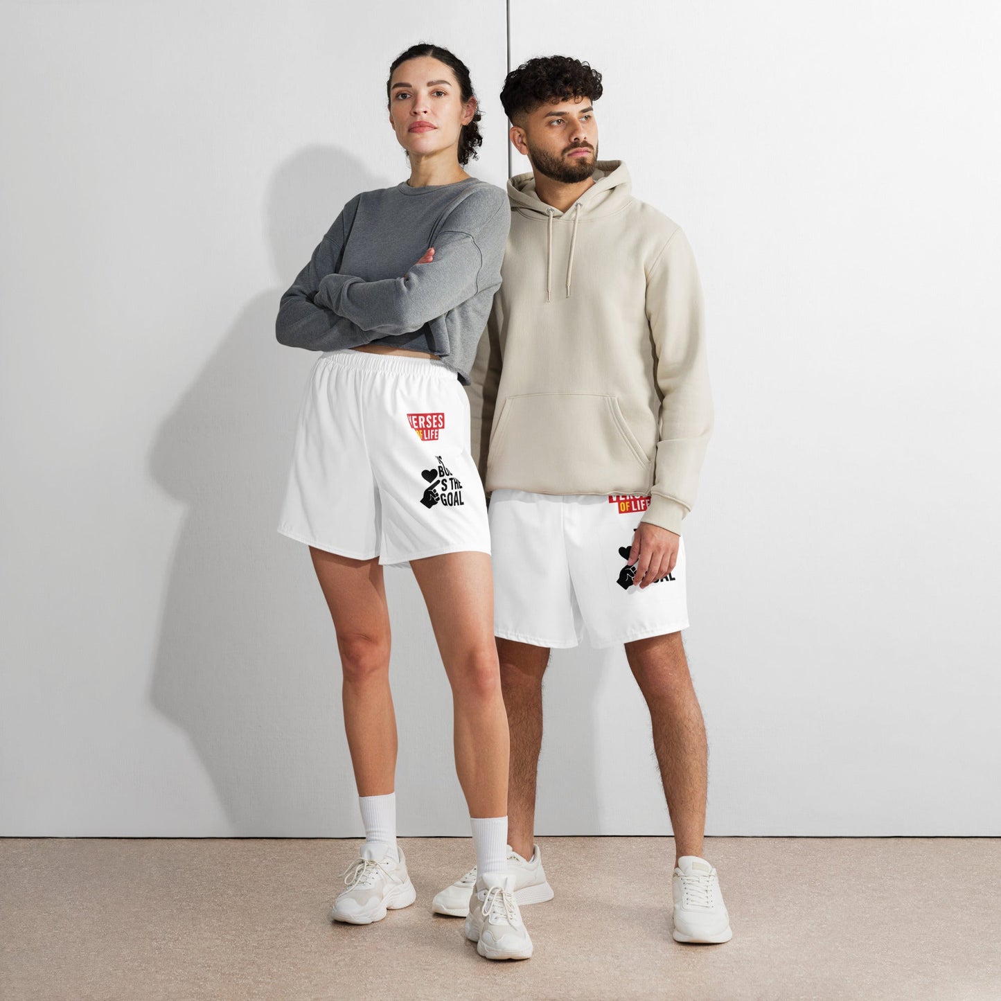 Verses of Life Athletic Shorts – This Body Is the Goal image 0