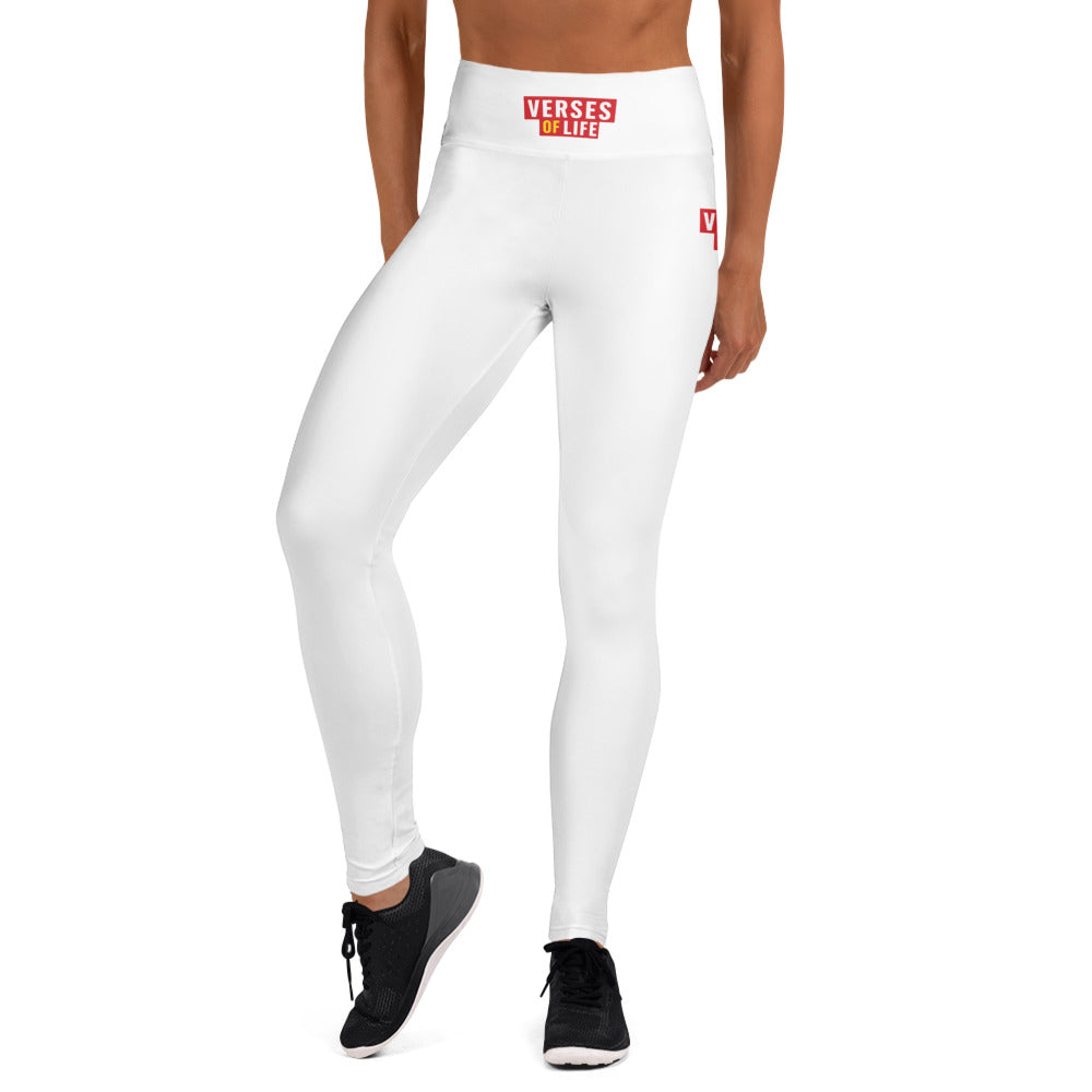 Verses of Life Yoga Leggings – “Exhale What Isn’t You” - S image