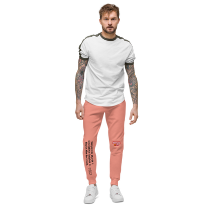 Verses of Life Fleece Sweatpants – “Willpower Starts It. Discipline Finishes It.” Light Edition image 4