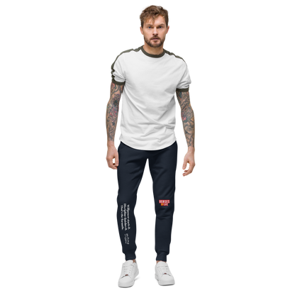 Verses of Life Fleece Sweatpants – “Willpower Starts It. Discipline Finishes It.” Dark Edition image 16