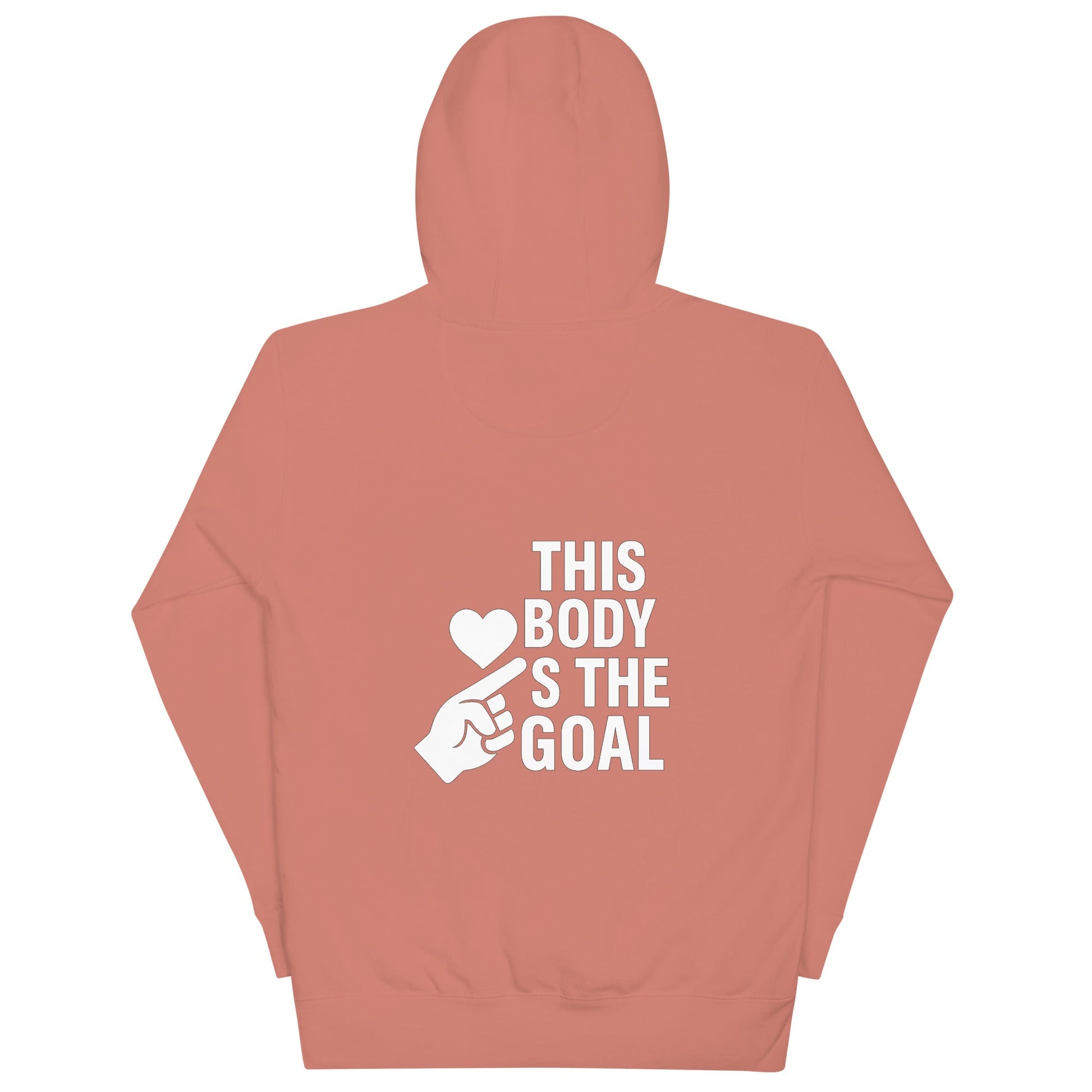 Unisex Hoodie Love the body, earn the strength  dark - XL, Dusty Rose image