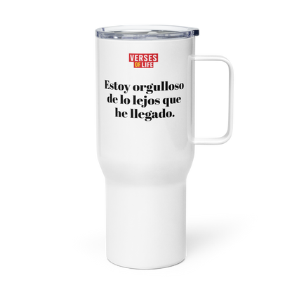 “Estoy orgulloso de lo lejos que he llegado.” – Taza image 1
