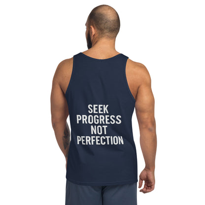 Verses of Life Classic Tank – “Seek Progress Not Perfection” (Dark Color Edition) image 17