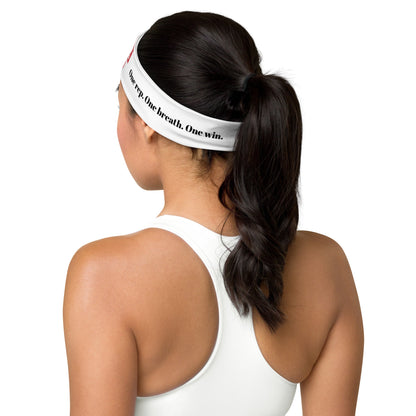 Verses of Life Unisex Headband – “One Rep. One Breath. One Win.” image 1