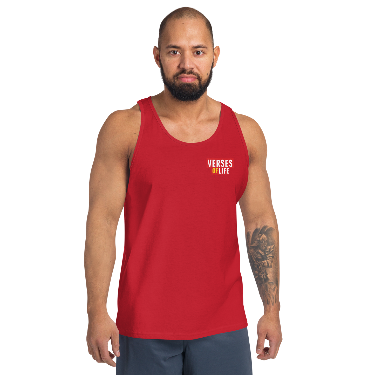 Verses of Life Classic Unisex Tank – “No Blueprint. No Pressure. Just Me Doing Me.” (Dark Color Edition) image 8