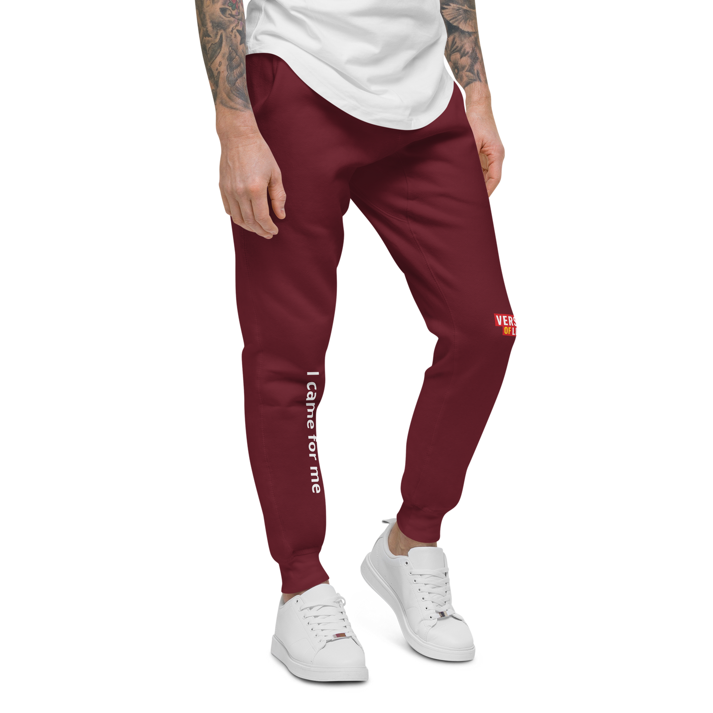 Verses of Life Unisex Fleece Sweatpants – “I came for me” (Dark Color Edition) image 5