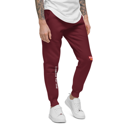 Verses of Life Unisex Fleece Sweatpants – “I came for me” (Dark Color Edition) image 5