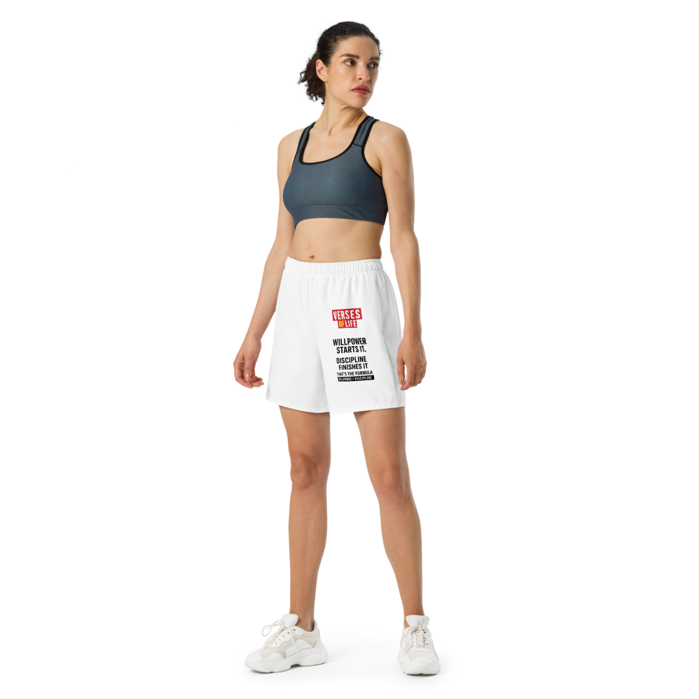 Verses of Life Athletic Shorts – Willpower + Discipline image 4