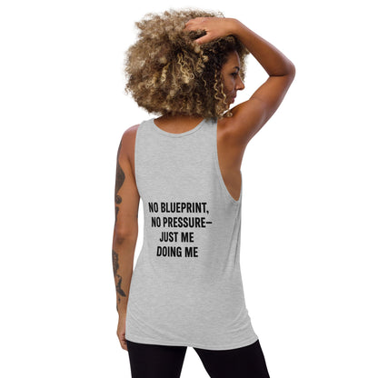 Verses of Life Classic Unisex Tank – “No Blueprint. No Pressure. Just Me Doing Me.” (Light Color Edition) - XL, Athletic Heather image