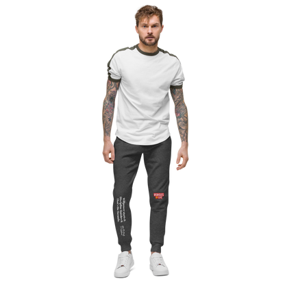 Verses of Life Fleece Sweatpants – “Willpower Starts It. Discipline Finishes It.” Dark Edition image 4