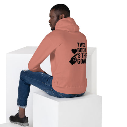 Unisex Hoodie This body is the goal LIGHT image 0