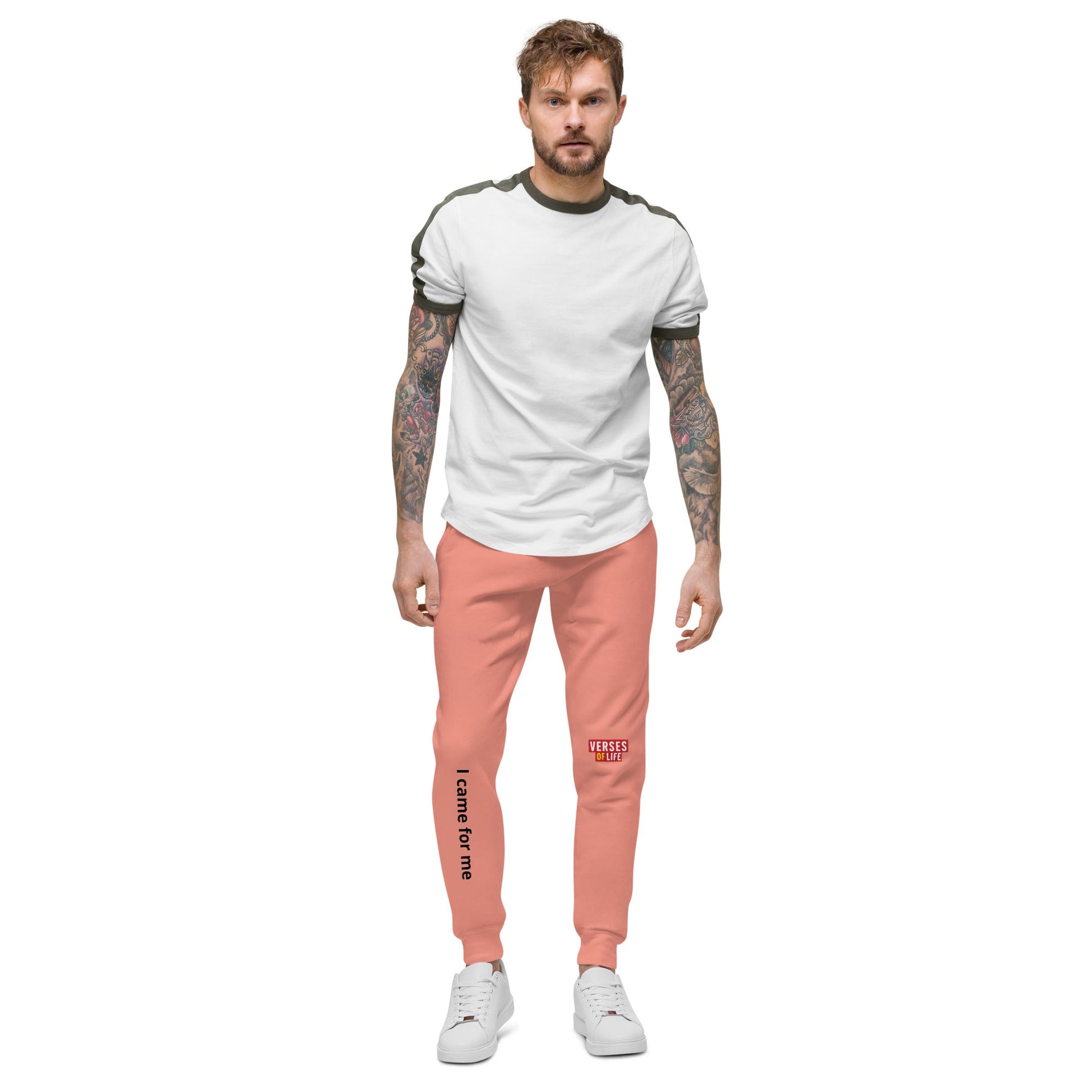 Verses of Life Unisex Fleece Sweatpants – “I came for me” (Light Color Edition) image 11