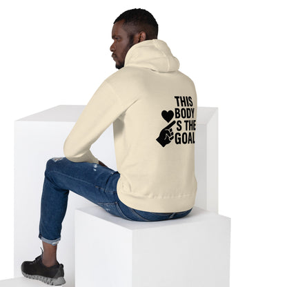 Unisex Hoodie This body is the goal LIGHT - 2XL, Bone image