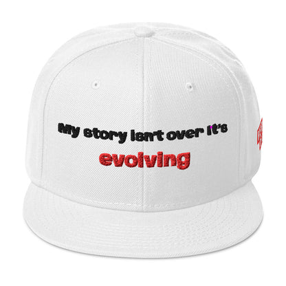 My Story Isn’t Over – It’s Evolving – Verses of Life Snapback - White image