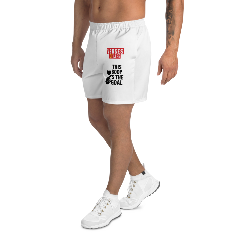 Verses of Life Athletic Shorts – This Body Is the Goal image 2