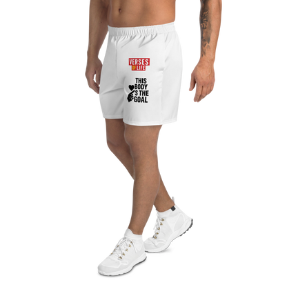 Verses of Life Athletic Shorts – This Body Is the Goal image 2