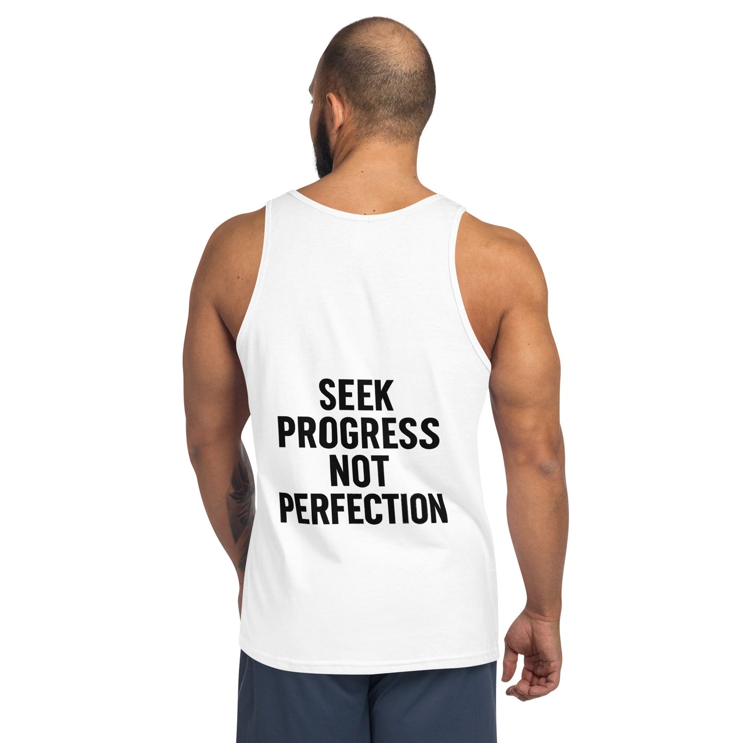 Verses of Life Classic Tank – “Seek Progress Not Perfection” (Light Color Edition) image 2