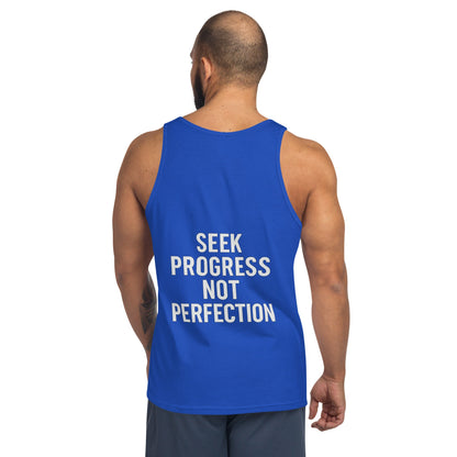 Verses of Life Classic Tank – “Seek Progress Not Perfection” (Dark Color Edition) image 5