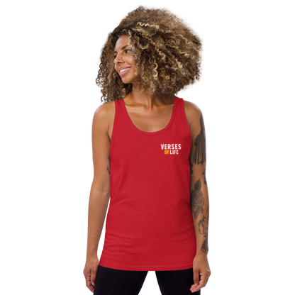 Verses of Life Classic Unisex Tank – “I Lift Myself Daily” (Dark Color Edition) image 8