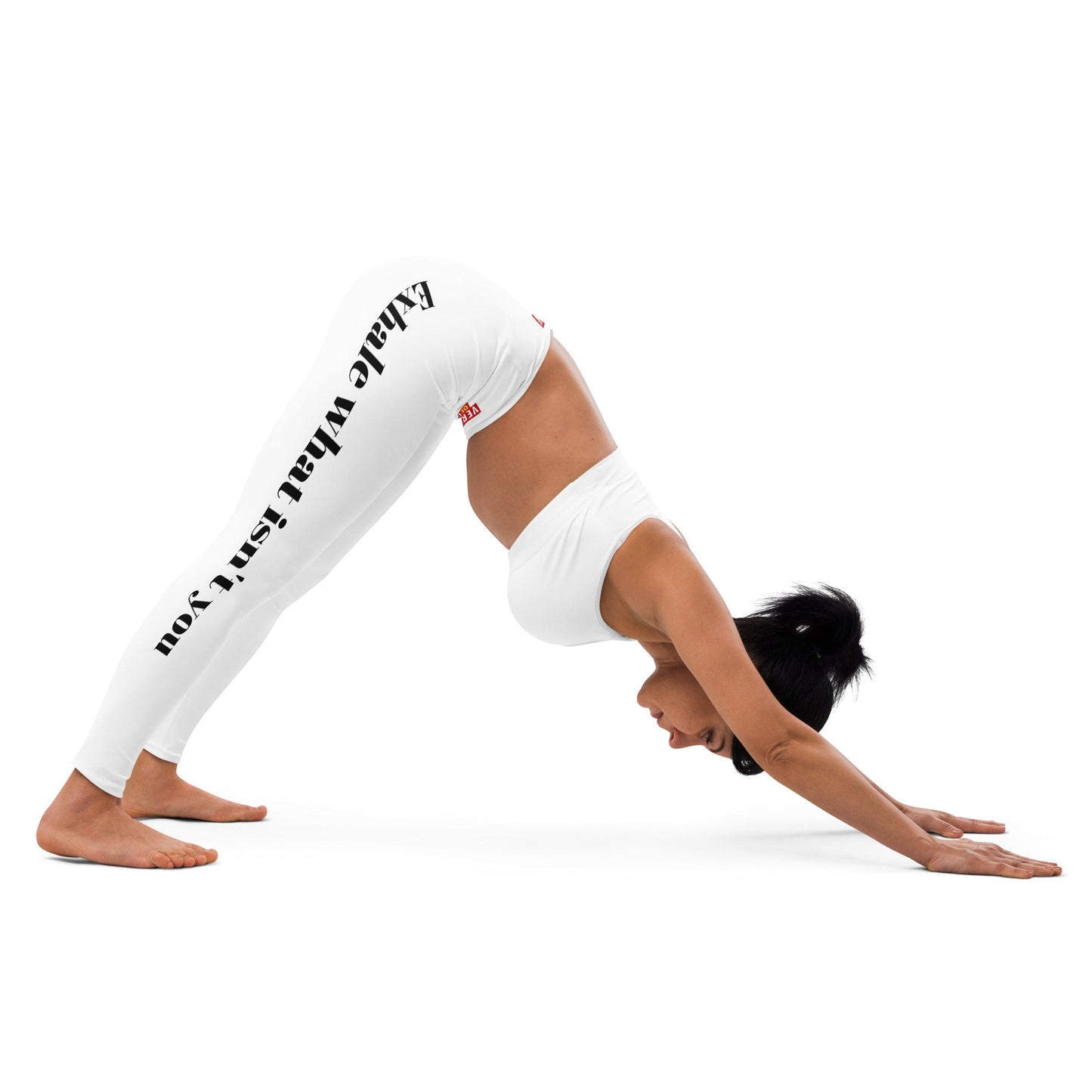 Verses of Life Yoga Leggings – “Exhale What Isn’t You” image 2