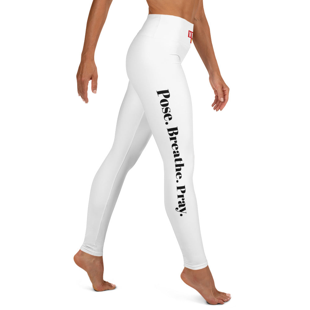 Verses of Life Yoga Leggings – “Pose. Breathe. Pray.” image 0
