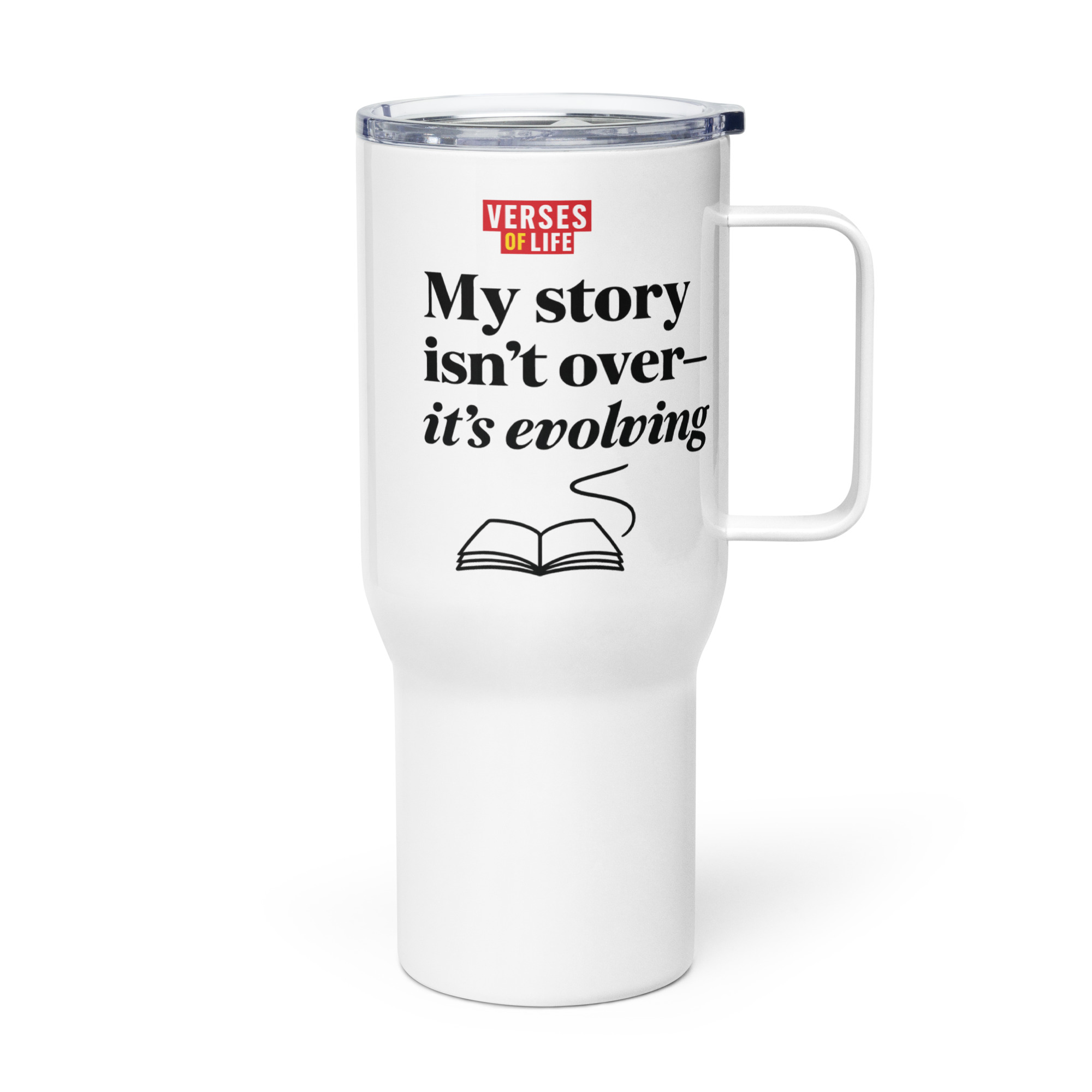 "My story isn't over—it's evolving" Travel Mug - Image 2