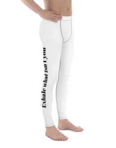 Verses of Life Men’s Leggings – “Exhale What Isn’t You”
