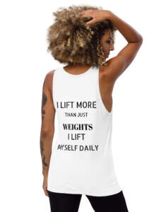 Verses of Life Classic Tank – “I Lift Myself Daily” (Light Color Edition)