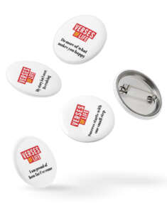 Verses of Life – Set of 5 Inspirational Pin Buttons