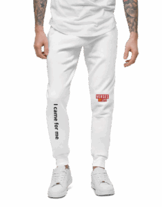 Verses of Life Unisex Fleece Sweatpants – “I came for me” (Light Color Edition)