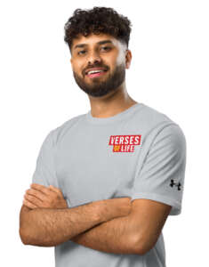 Verses of Life x Under ArmourⓇ Athletic T-Shirt – “Progress over pressure” (Light Color Edition)