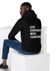 Unisex Hoodie Less comparison. More commitment. dark