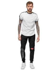 Verses of Life Fleece Sweatpants – “Less Comparison. More Commitment.” (Dark Color Edition)