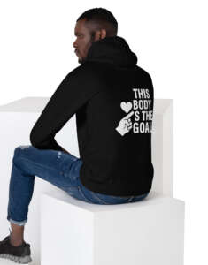 Unisex Hoodie Love the body, earn the strength  dark